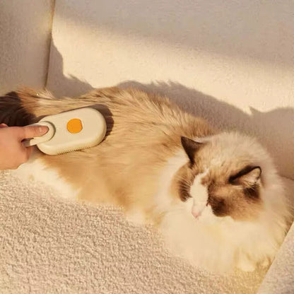 Cat Steam Brush Steamy Dog Brush 3 in 1 Electric Spray Massage Pet Grooming UK